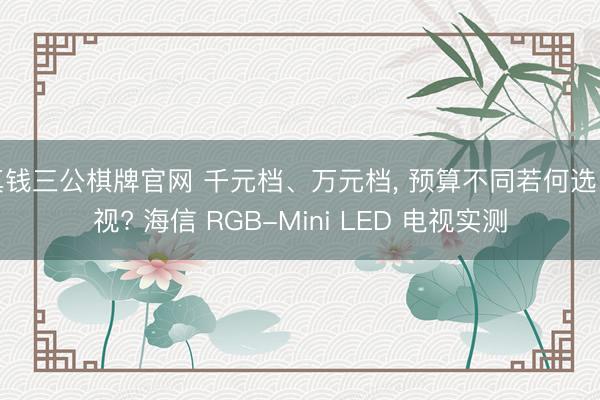 真钱三公棋牌官网 千元档、万元档， 预算不同若何选电视? 海信 RGB-Mini LED 电视实测