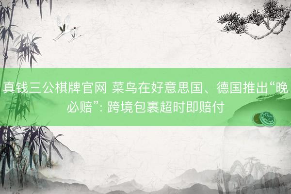 真钱三公棋牌官网 菜鸟在好意思国、德国推出“晚必赔”: 跨境包裹超时即赔付