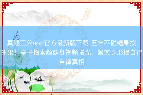 真钱三公app官方最新版下载 五年不碰糖果按颗吃生果！章子怡素颜健身视频曝光，紧实身形揭自律真相